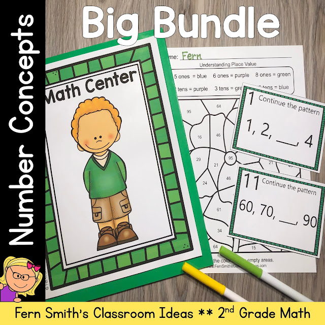 Click Here to Download This Second Grade Math Number Concepts Big Bundle Resource For Your Classroom Today!