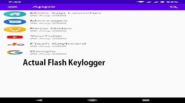 Actual Flash Keylogger