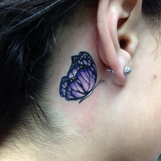  ideas about Behind Ear Tattoos on Pinterest | Ear Tattoos