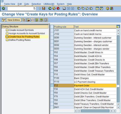 SAP FICO Payment Order Configuration