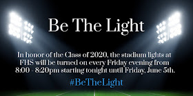 Stadium lights to honor the Class of 2020