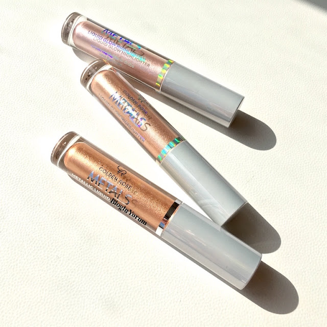 golden rose metals liquid glow highlighter metalik likit aydınlatıcı 01-03-04 incelemesi 1