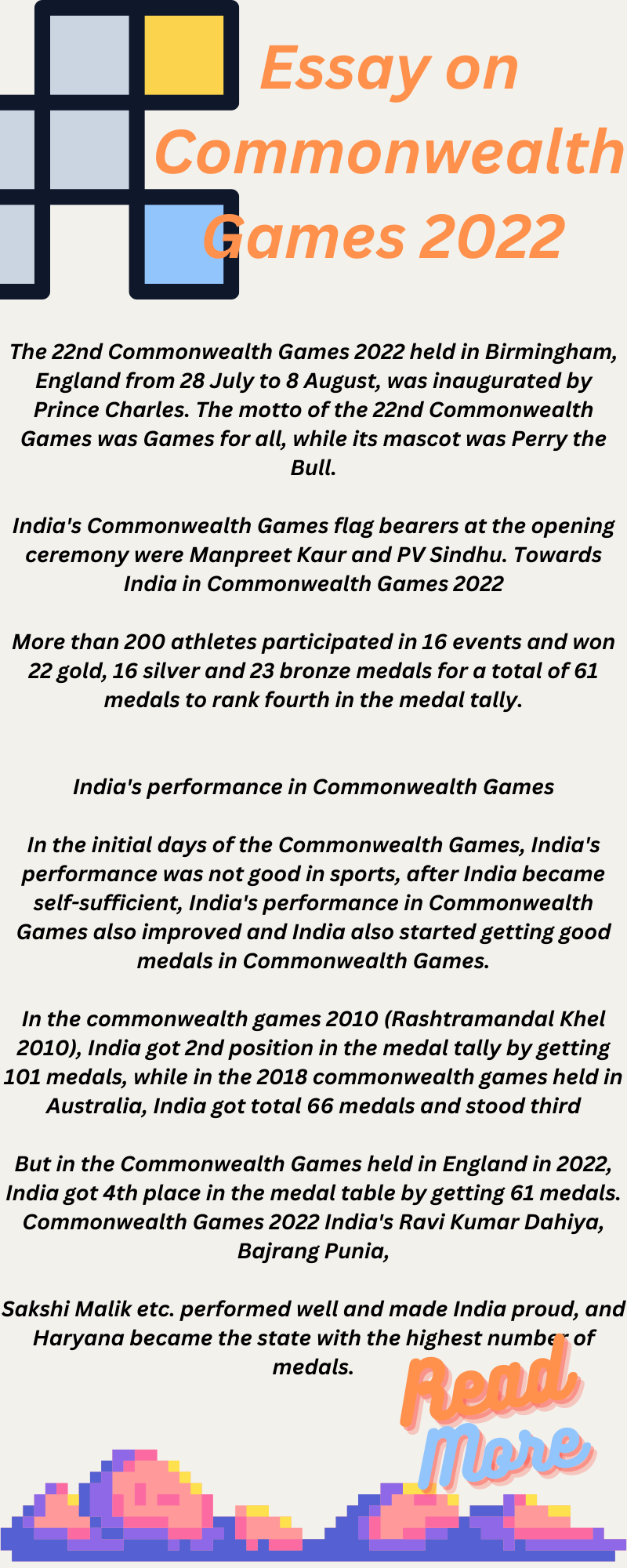 Essay on Commonwealth Games 2022