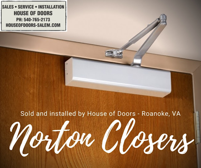 Norton brand closers sold and installed by House of Doors - Roanoke, VA