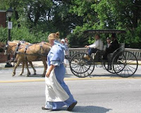 Licoln in his carriage after the North won