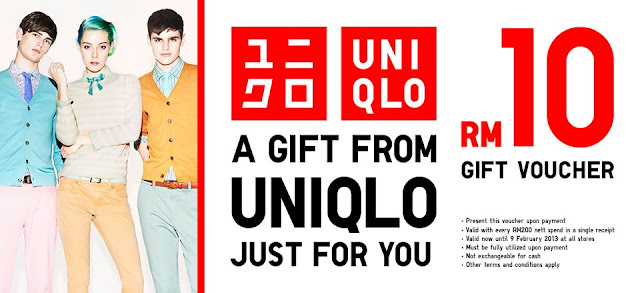 Uniqlo Malaysia: FREE RM10 Discount Coupon