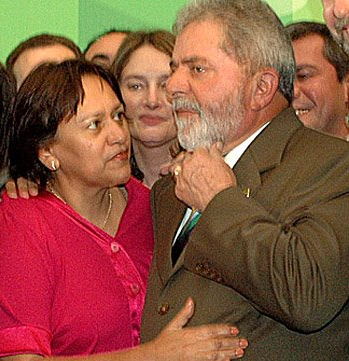 Resultado de imagem para fatima bezerra e lula