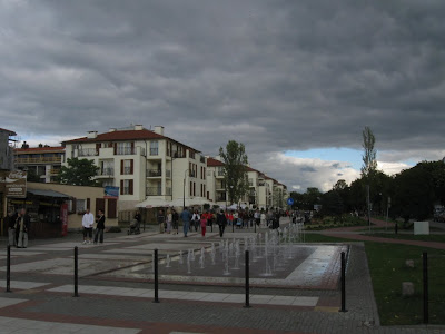 Promenada w Świnoujściu - fontanny