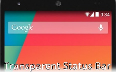 Trick Membuat Statusbar Ponsel Android Menjadi Transparan TERBARU