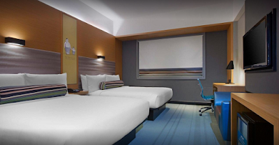 Kamar twinbed di Aloft Hotel Kuala Lumpur