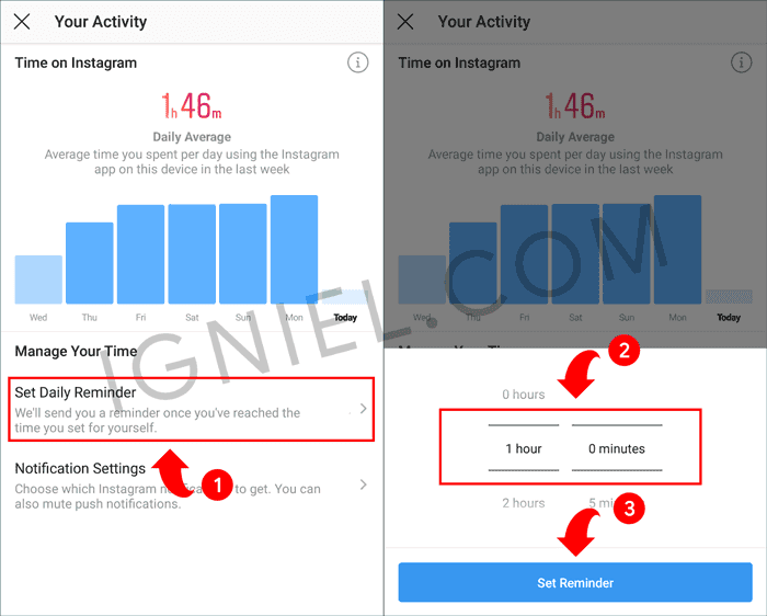 Setting Your Activity Alarm IG