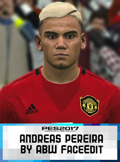 PES 2017 Faces Andreas Pereira by ABW_FaceEdit