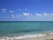 Well, beach time. The beach was kinda crowded, but I managed to find a spot. (miami beach )