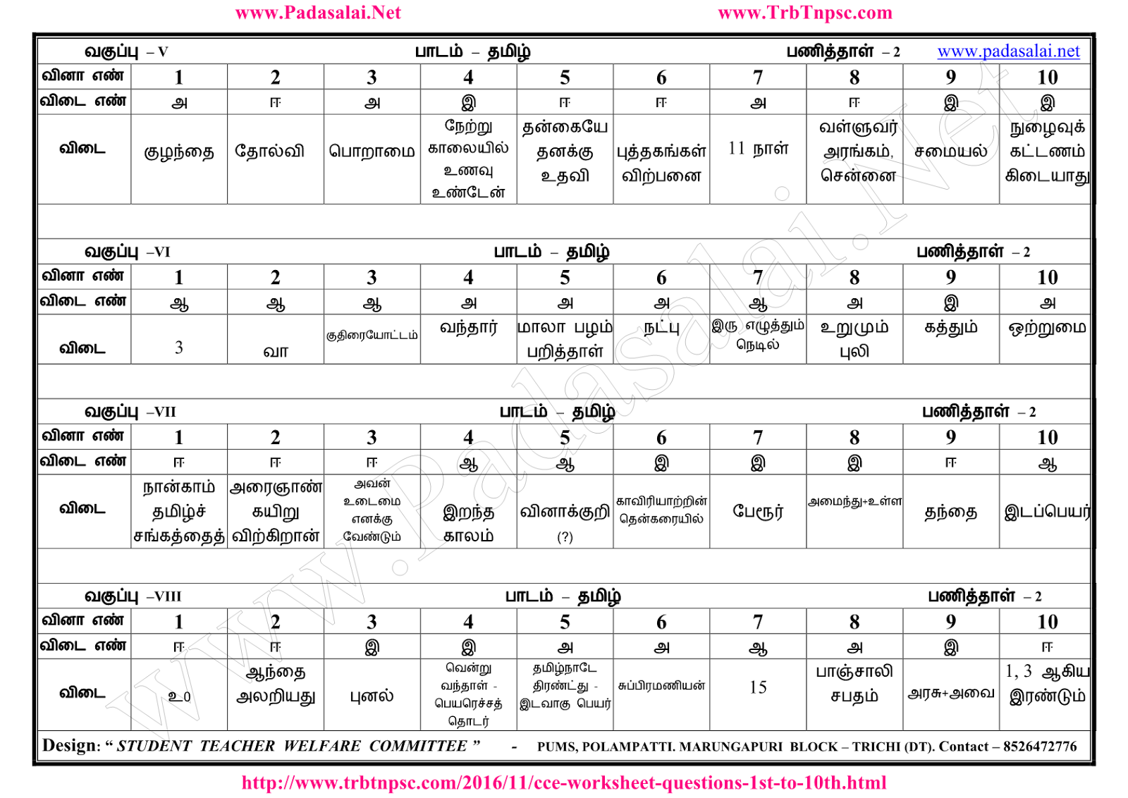 cce worksheet 2 tamil question answer keys padasalai no 1 educational website