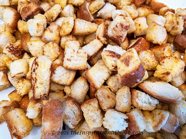 Fried bread for stuffing