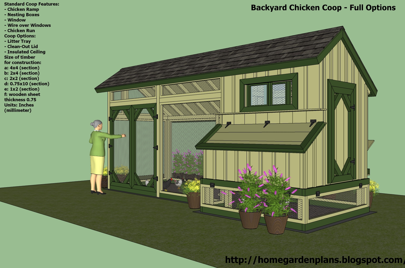 home garden plans: M200 - Chicken Coop Plans Construction - Chicken ...