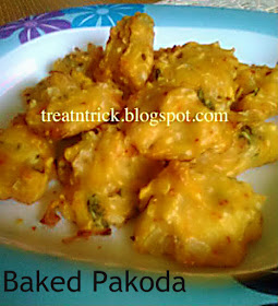 Baked Pakoda Recipe @ treatntrick.blogspot.com