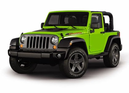 Oto Motif Foto mobil Jeep warna hijau keren mantap gagah