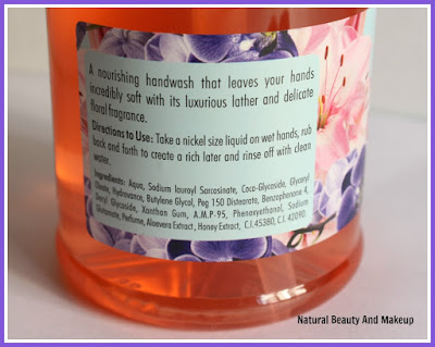 Inatur Herbals, Orchid & Lily Nourishing Hand wash Review on Natural Beauty And Makeup Blog