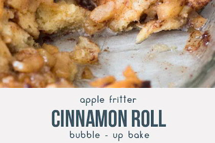 Apple Fritter Cinnamon Roll Bake