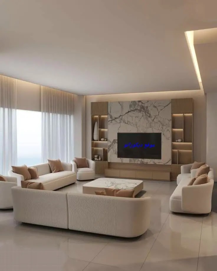 ديكورات غرف معيشة مودرن 2025 تصميم ليفنج رووم