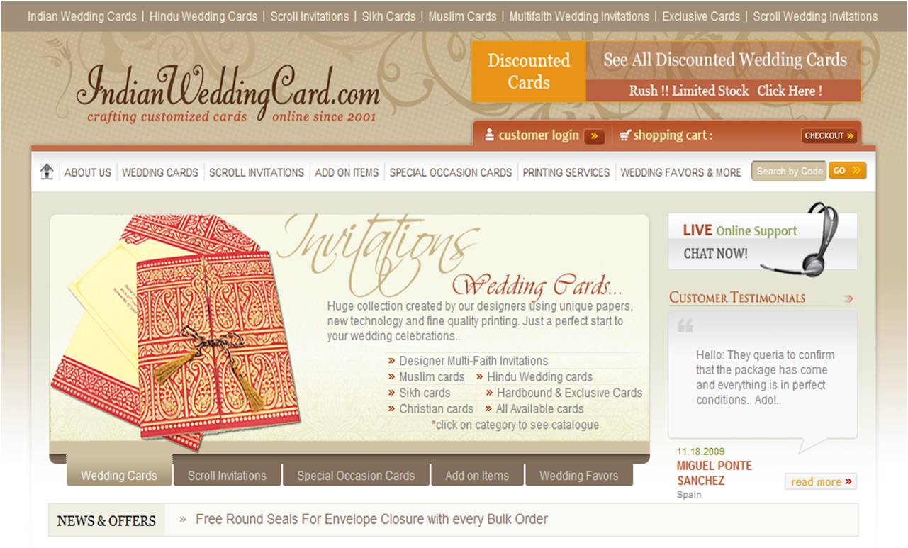 indian wedding cards