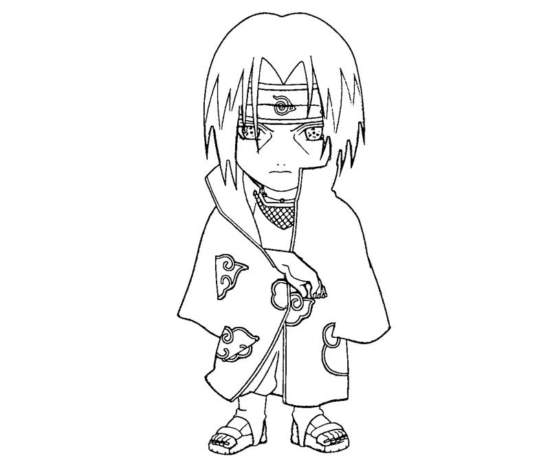 Printable Itachi Uchiha 9 Coloring Page