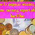 Top 15 Website jo Aapni Real Earing Report Share karti hai
