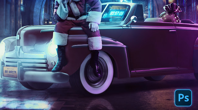 Create CyberPunk Santa Claus in Photoshop