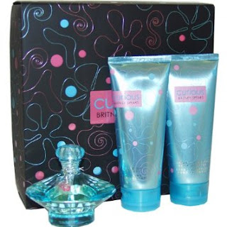 Curious by Britney Spears for Women, Set (Eau De Parfum Spray 3.3 Ounce, Souffle 6.7 Ounce, Shower Gel 6.7 Ounce) 