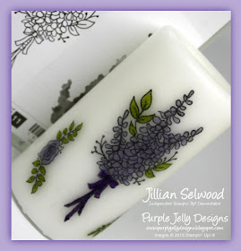 Lots of Lavender Stamp Set, Decorated Candle