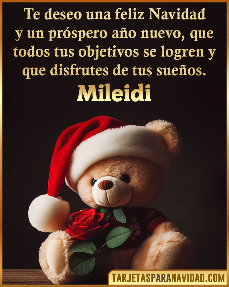 Felicitaciones de Navidad para Mileidi