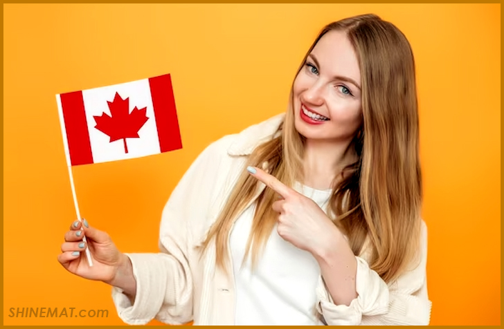 Woman With Canadian Flag Stock Photos, Pictures