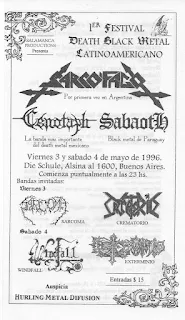 Primer festival death black latinoamericano (1996)