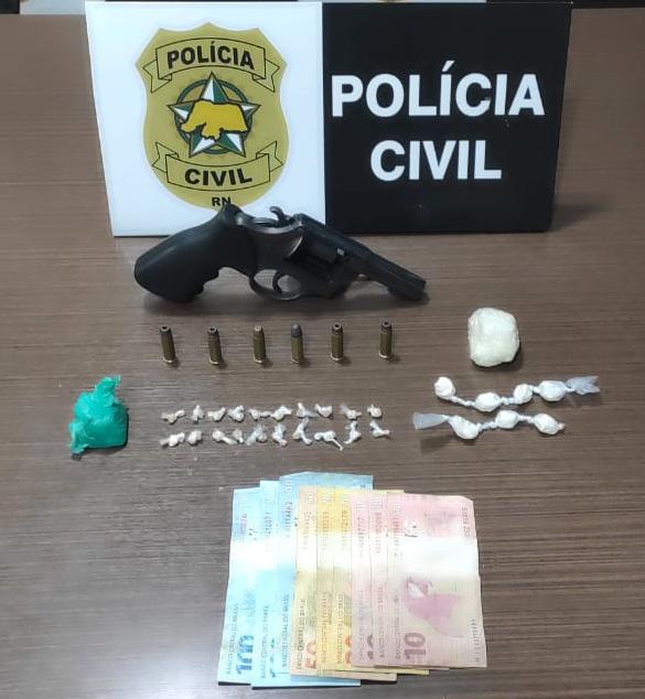 Polícia Civil prende suspeito de tráfico de drogas em Cidade do RN