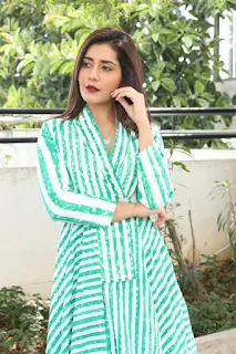 Actress Raashi Khanna New Stills at Venky Mama Movie Interview