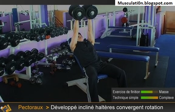 développé incliné