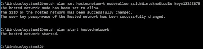 Seting Wifi Hotspot CMD WIndows