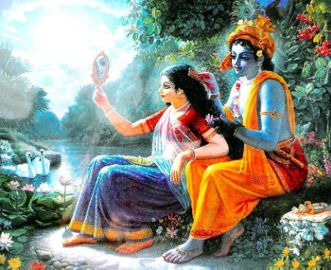 Pictures of Radha and Krishna Bhagwan