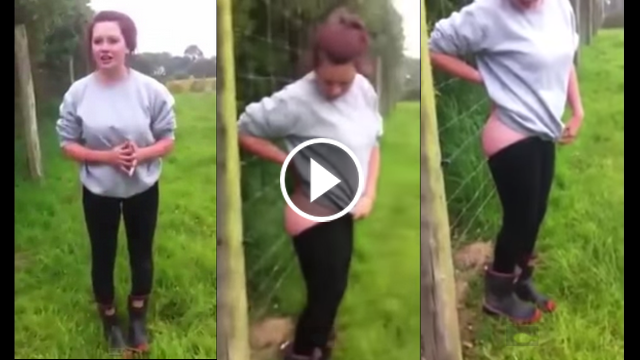 How This Girl Ended Up After a Bare Booty Electric Fence Challenge Will Make Your Stomach Hurt!