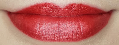 Avon True Luminous Velvet Lipstick swatch in Red Flash