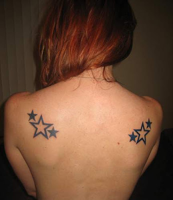 back star tattoo women sexy girls Posted by Graffiti at 859 PM