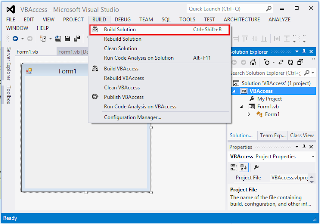 Koneksi Visual Basic .NET (VB.NET) ke Ms Access 