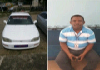 Policía Nacional Trabajando apresa hombre con carro injertado robado 