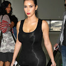 Kim Kardashian at Lax Airport Cute Pictures