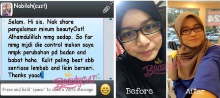 testimoni beautyoat oleh babeskin365, testimoni beautyoat