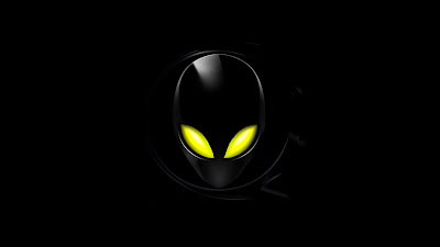 black wallpaper allien