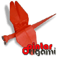 Cara Membuat Origami Capung