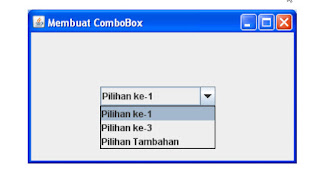 cara membuat jCombobox di java