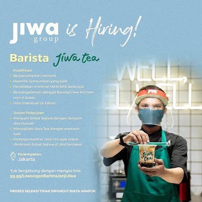 Lowongan kerja barista jakarta 2021